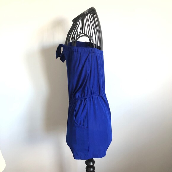 Blue sleevless Romper - Picture 9 of 11